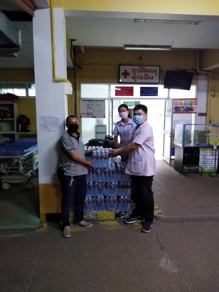 รับมอบบริจาคน้ำดื่ม จำนวน 50 แพ็ค จากร้าน บีดีคอมพิวเตอร์